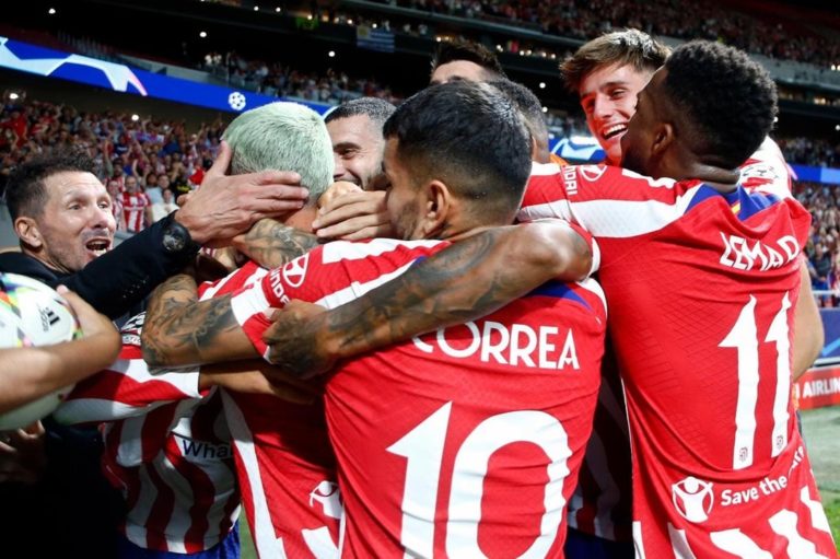LIGA DOS CAMPEÕES DA EUROPA. TEMPORADA 2022.2023. FASE DE GRUPOS. GRUPO B. PRIMEIRA RODADA. ATLÉTICO DE MADRID. ESPANHA. PORTO. PORTUGAL.