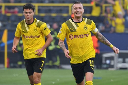 LIGA DOS CAMPEÕES DA EUROPA TEMPORADA 2022.2023. FASE DE GRUPOS. PRIMEIRA RODADA. GRUPO G. BORUSSIA DORTMUND. ALEMANHA. COPENHAGEN