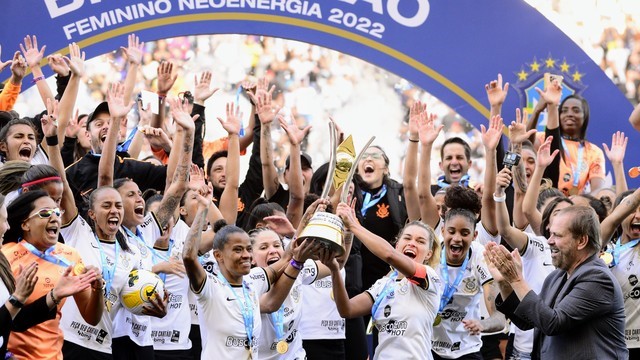 CAMPEONATO BRASILEIRO DE FUTEBOL FEMININO DA SÉRIE A1 DE 2022. FINAL. JOGO DE VOLTA. SEGUNDA PARTIDA. CORINTHIANS-SP. TETRACAMPEÃO. INTERNACIONAL-RS. VICE-CAMPEÃO.