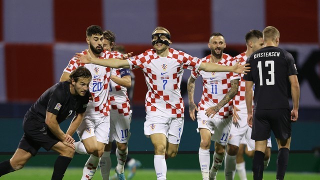 LIGA DAS NAÇÕES DA UEFA. UNIÃO DAS ASSOCIAÇÕES EUROPEIAS DE FUTEBOL. PRIMEIRA FASE. QUINTA RODADA. FASE DE GRUPOS. LIGA A. GRUPO A. CROÁCIA. DINAMARCA.