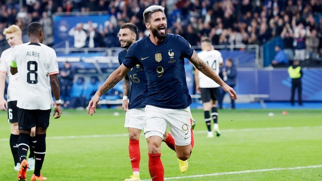 LIGA DAS NAÇÕES. UEFA. UNIÃO DAS ASSOCIAÇÕES EUROPEIAS DE FUTEBOL. FASE DE GRUPOS. GRUPO A.LIGA. QUINTA RODADA. FRANÇA. ÁUSTRIA.