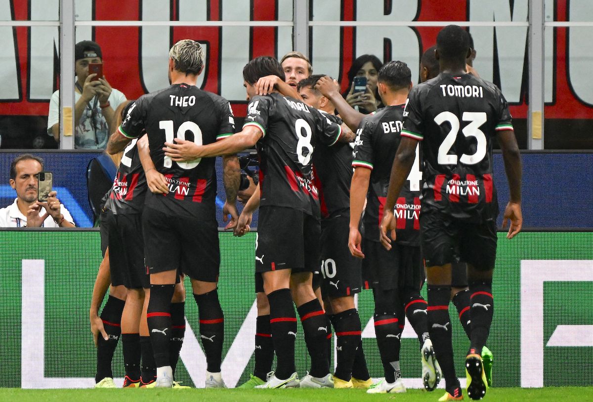 LIGA DOS CAMPEÕES DA EUROPA. TEMPORADA 2022. 2023. FASE DE GRUPOS. SEGUNDA RODADA. GRUPO E. MILAN. ITÁLIA. DÍNAMO ZAGREB. CROÁCIA.