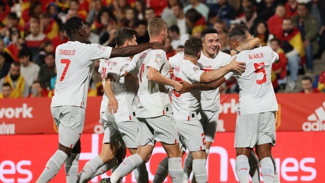 LIGA DAS NAÇÕES DA UEFA. UNIÃO DAS ASSOCIAÇÕES EURIOPEIAS DE FUTEBOL. LIGA A. FASE DE GRUPOS. GRUPO 2. SUÍÇA. ESPANHA.