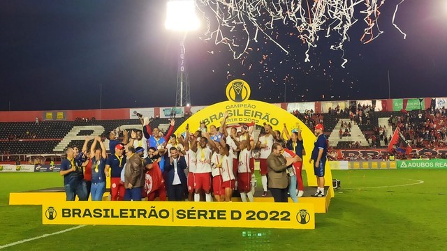 CAMPEONATO BRASILEIRO DA SÉRIE D DE 2022. FINAL. JOGO DE VOLTA. SEGUNDA PARTIDA. AMÉRICA-RN. CAMPEÃO. POUSO ALEGRE-MG. VICE-CAMPEÃO.