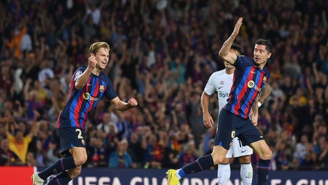 LIGA DOS CAMPEÕES DA EUROPA. TEMPORADA 2022. 2023. FASE DE GRUPOS. GRUPO C. QUARTA RODADA. INTERNAZIONALE DE MILÃO. ITÁLIA. BARCELONA. ESPANHA.