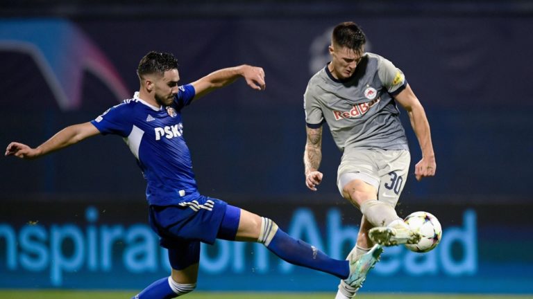 LIGA DOS CAMEÕES DA EUROPA. TEMPORADA 2022. 2023. FASE DE GRUPOS. GRUPO E. QUARTA RODADA. DINAMO ZAGREB. CROÁCIA. RED BULL SALZBURG. ÁUSTRIA.