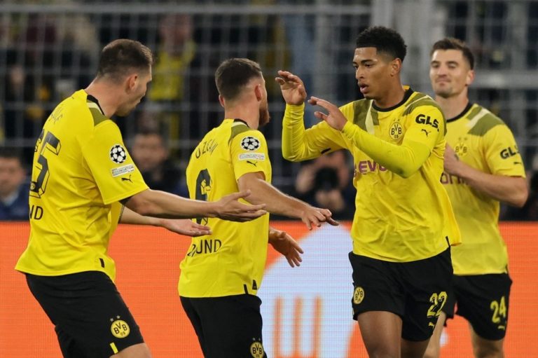 LIGA DOS CAMPEÕES DA EUROPA. TEMPORADA 2022. 2023. FASE DE GRUPOS. GRUPO G. QUARTA RODADA. BORUSSIA DORTMUND. ALEMANHA. SEVILLA. ESPANHA.
