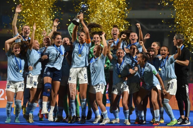 COPA DO MUNDO DE FUTEBOL FEMININO SUB-17 DE 2022. FINAL. JOGO ÚNICO. PARTIDA ÚNICA. ESPANHA. BICAMPEÃ. 2018.2022. COLÔMBIA. VICE-CAMPEÃ.