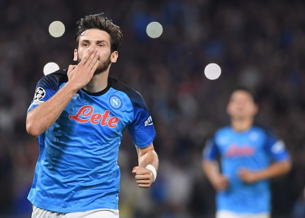 LIGA DOS CAMPEÕES DA EUROPA. TEMPORADA 2022.2023. FASE DE GRUPOS. GRUPO A. QUARTA RODADA. NAPOLI. ITÁLIA. CLASSIFICADA PARA AS OITAVAS DE FINAL. AJAX. HOLANDA.