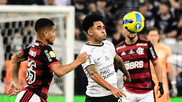 COPA DO BRASIL DE 2022. FINAL. JOGO DE IDA. PRIMEIRA PARTIDA. CORINTHIANS-SP. FLAMENGO-RJ.