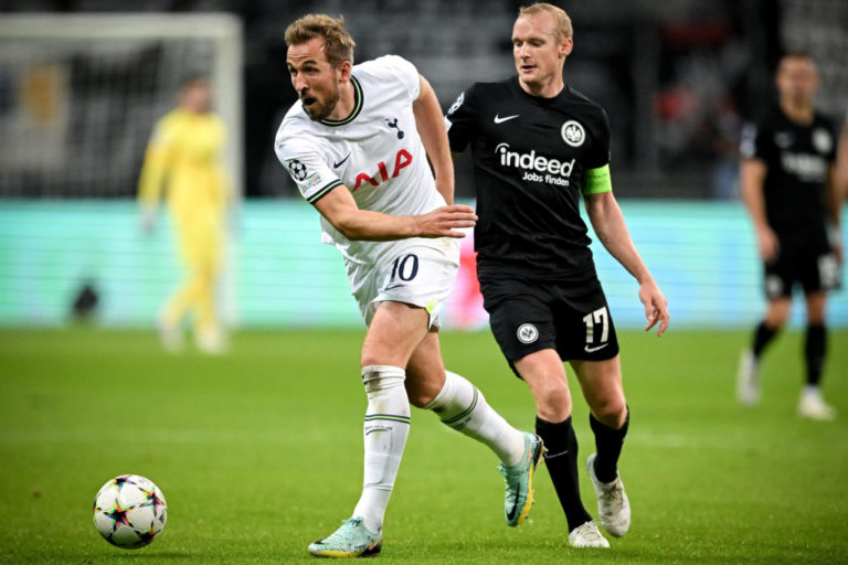 LIGA DOS CAMPEÕES DA EUROPA. TEMPORADA 2022.2023. FASE DE GRUPOS. GRUPO D. TERCEIRA RODADA. EINTRACHT FRANKFURT. ALEMANHA. TOTTENHAM. INGLATERRA.