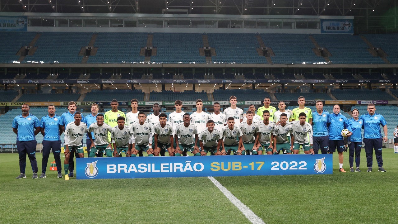 CAMPEONATO BRASILEIRO SUB-17 DE 2022. FINAL. JOGO ÚNICO. PARTIDA ÚNICA. PALMEIRAS-SP. CAMPEÃO. GRÊMIO-RS. VICE-CAMPEÃO.