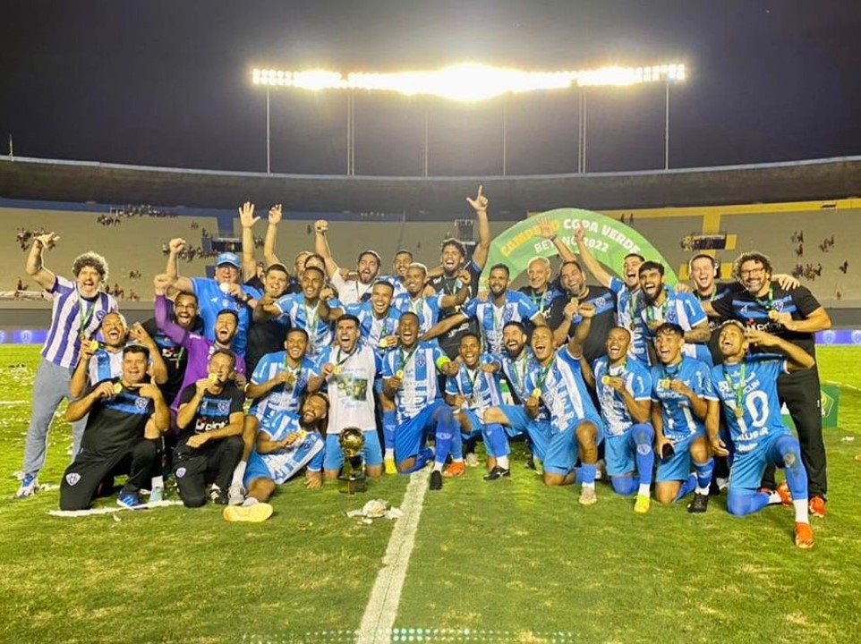 COPA VERDE DE 2022. FINAL. JOGO DE VOLTA. SEGUNDA PARTIDA. PAYSANDU-PA. CAMPEÁO. TRICAMPEÃO. 2016. 2018 E 2022. VILA NOVA-GO. VICE-CAMPEÃO. PAYSANDU-PA. GARANTIU VAGA NA TERCEIRA FASE DA COPA DO BRASIL DE 2023.