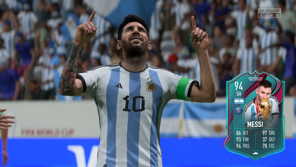 MESSI. PELÉ. GARRINCHA. FIFA 2023. E ASPORTS.