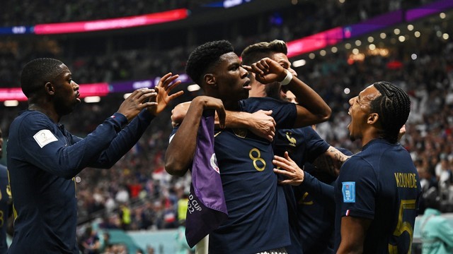 COPA DO MUNDO DE 2022. QUARTAS DE FINAL. PARTIDA ÚNICA. JOGO ÚNICO. FRANÇA. CLASSIFICADA. INGLATERRA. ELIMINADA. SEMIFINAL. PARTIDA ÚNICA. JOGO ÚNICO. FRANÇA. MARROCOS.