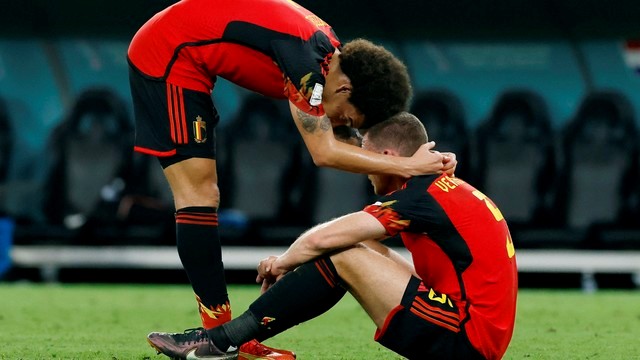 COPA DO MUNDO DE 2022. PRIMEIRA FASE. TERCEIRA RODADA. ÚLTIMA RODADA. GRUPO F. MARROCOS. PRIMEIRO COLOCADO. 7 PONTOS. CLASSIFICADO. CROÁCIA. SEGUNDO COLOCADO. 5 PONTOS. CLASSIFICADA. BÉLGICA. TERCEIRO COLOCADO. ELIMINADA. 4 PONTOS. CANADÁ. QUARTO COLOCADO. 0 PONTO. ELIMINADO.