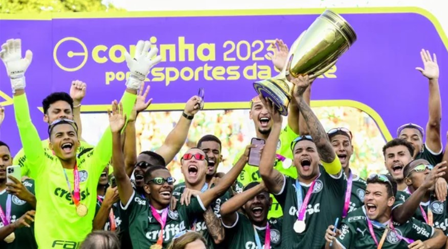 COPA SÃO PAULO DE FUTEBOL JÚNIOR DE 2023. FINAL. JOGO ÚNICO. PARTIDA ÚNICA. PALMEIRAS-SP. CAMPEÃO. BICAMPEÃO. 2022. 2023. AMÉRICA-MG. VICE-CAMPEÃO.