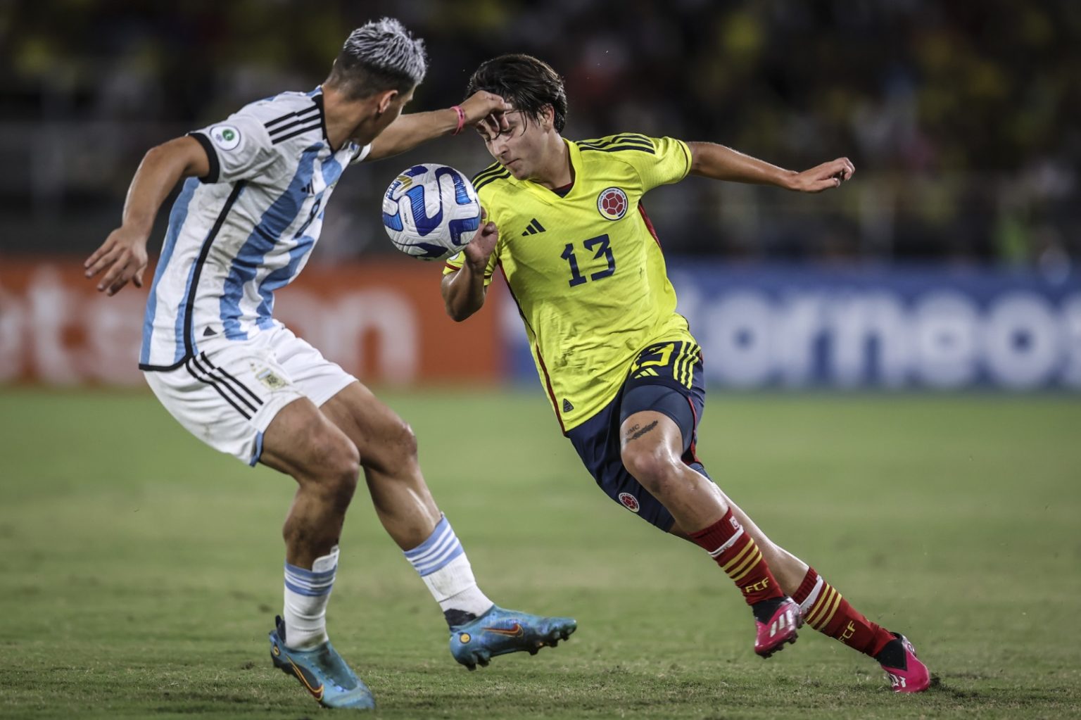 SUL-AMERICANO SUB-20 DE 2023. COLÔMBIA. PRIMEIRA FASE. QUINTA RODADA. GRUPO A. CLASSIFICAÇÃO FINAL. BRASIL. PRIMEIRO LUGAR. 10 PONTOS. CLASSIFICADO. COLÔMBIA. SEGUNDO LUGAR. 8 PONTOS. CLASSIFICADO.PARAGUAI. TERCEIRO LUGAR. CLASSIFICADO. 7 PONTOS. ARGENTINA. 3 PONTOS. QUARTO LUGAR. ELIMINADO. PERU. QUINTO LUGAR. ELIMINADO. 0 PONTO. ARGENTINA. COLÔMBIA.