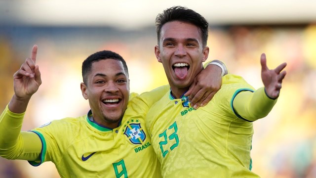 SUL-AMERICANO SUB-20 DE 2023. HEXAGONAL FINAL. TERCEIRA RODADA. BRASIL. CLASSIFICADO PARA A COPA DO MUNDO SUB-20 DE 2023. INDONÉSIA. PARAGUAI.