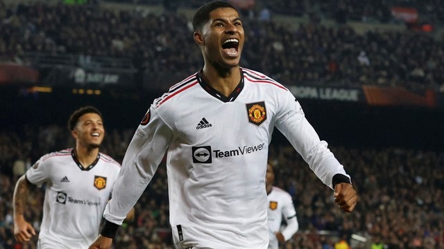 LIGA EUROPA. TEMPORADA 2022.2023. SEGUNDA FASE. JOGO DE IDA. MANCHESTER UNITED. INGLATERRA. BARCELONA. ESPANHA.