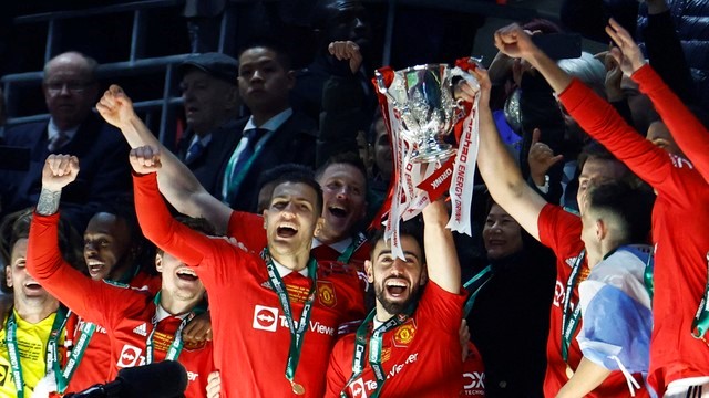 COPA DA LIGA INGLESA. FINAL. JOGO ÚNICO. PARTIDA ÚNICA. MANCHESTER UNITED. INGLATERRA. CAMPEÃO. SEXTA VEZ CAMPEÃO. HEXACAMPEÃO. 1992. 2006. 2009. 2010. 2017. 2023. NEWCASTLE. INGLATERRA. VICE-CAMPEÃO.
