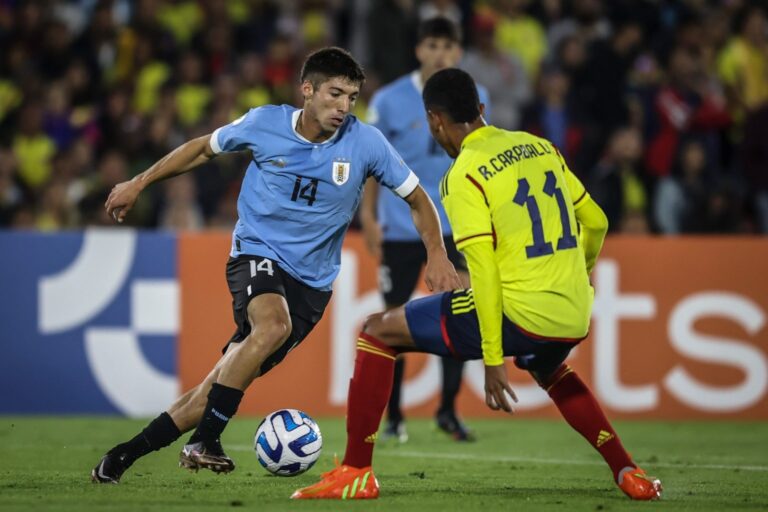 SUL-AMERICANO SUB-20 DE 2023. COLÔMBIA. HEXAGONAL FINAL. PRIMEIRA RODADA. URUGUAI. COLÔMBIA.