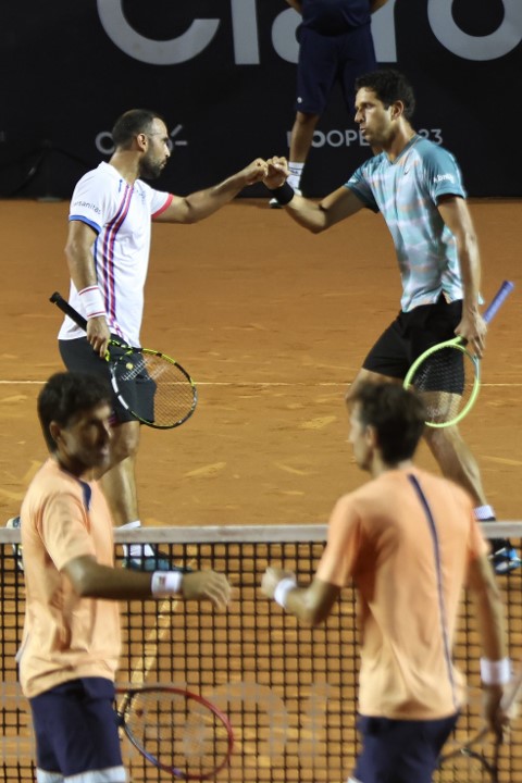 RIO OPEN DE 2023. DUPLAS. FINAL. MAXIMO GONZALEZ. ANFRÉS MOLTENI. ARGENTINOS. MARCELO MELO. BRASIL. JUAN SEBASTIAN CABAL. COLÔMBIA.