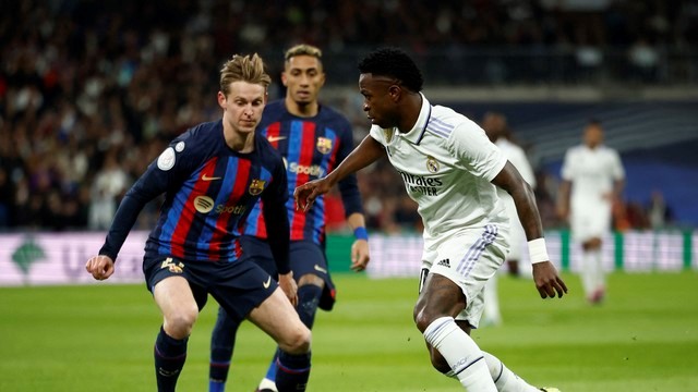 COPA DO REI DA ESPANHA TEMPORADA 2022.2023. SEMIFINAL. JOGO DE IDA. PRIMEIRA PARTIDA. REAL MADRID. ESPANHA. BARCELONA. ESPANHA.