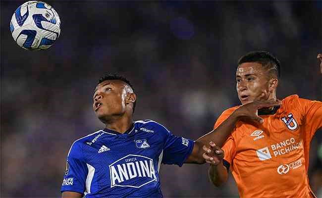TAÇA LIBERTADORES DA AMÉRICA DE 2023. SEGUNDA FASE. JOGO DE VOLTA. SEGUNDA PARTIDA. MILLONARIOS. COLÔMBIA. CLASSIFICADO. UNIVERSIDAD CATÓLICA DE QUITO. EQUADOR. ELIMINADO. TERCEIRA FASE. ATLÉTICO-MG. BRASIL. MILLONARIOS. COLÔMBIA. JOGOS DE IDA. E. VOLTA.