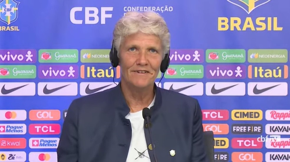 PIA SUNDHAGE. TÉCNICA DA SELEÇÃO BRASILEIRA DE FUTEBOL. CBF. CONFEDERAÇÃO BRASILEIRA DE FUTEBOL.