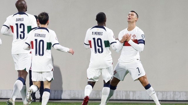 ELIMINATÓRIAS DA EUROCOPA DE 2024. PRIMEIRA FASE. SEGUNDA RODADA. LUXEMBURGO. PORTUGAL. GRUPO J.