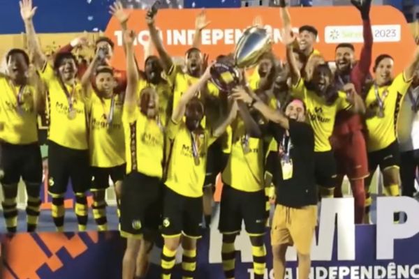 CAMPEONATO PAULISTA DE 2023. FINAL. JOGO ÚNICO. PARTIDA ÚNICA. TAÇA INDEPENDÊNCIA DE 2023. SÃO BERNARDO-SP. CAMPEÃO. MIRASSOL-SP. VICE-CAMPEÃO.