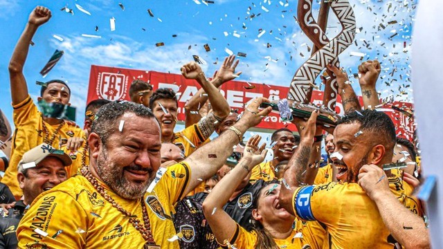CAMPEONATO AMAZONENSE DE 2023. FINAL. JOGO DE VOLTA. SEGUNDA PARTIDA. AMAZONENSE-AM. CAMPEÃO. PRIMEIRA VEZ. MANAUARA-AM. VICE-CAMPEÃO.