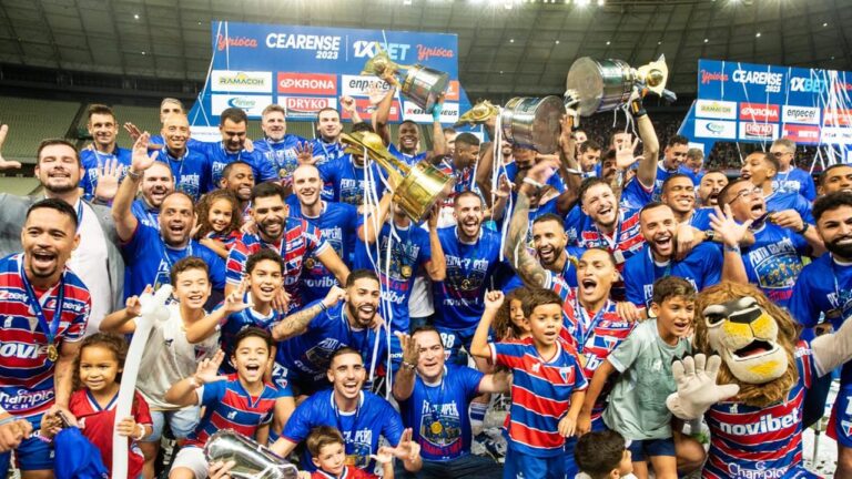 CAMPEONATO CEARENSE DE 2023. FINAL. JOGO DE VOLTA. SEGUNDA PARTIDA. FORTALEZA-CE. PENTACAMPEÃO. QUADRAGÉSIMA SEXTA VEZ. CEARÁ-CE. VICE-CAMPEÃO.
