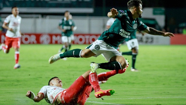 COPA SUL-AMERICANA DE 2023. FASE DE GRUPOS. PRIMEIRA RODADA. GRUPO G. GOIÁS-GO. BRASIL. INDEPENDIENTE SANTA FE. COLÔMBIA.