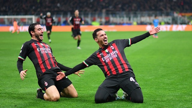 LIGA DOS CAMPEÕES DA EUROPA. TEMPORADA 2022.2023. QUARTAS DE FINAL. JOGO DE IDA. PRIMEIRA PARTIDA. MILAN. ITALIA. NAPOLI. ITÁLIA.