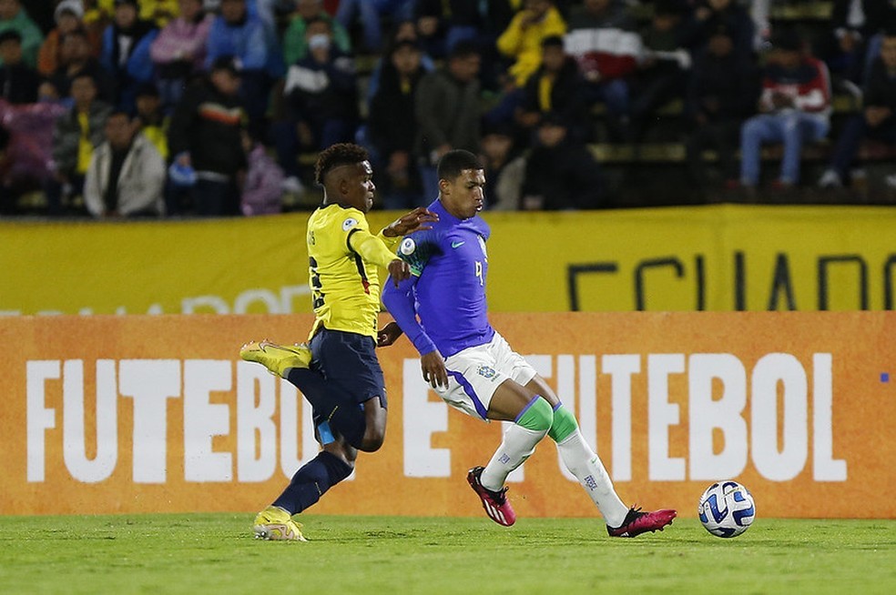 CAMPEONATO SUL-AMERICANO SUB-17 DE 2023. HEXAGONAL FINAL. TERCEIRA RODADA. BRASIL. EQUADOR.