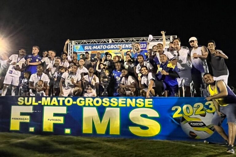 CAMPEONATO SUL-MATO-GROSSENSE DE 2023. FINAL. SEGUNDA PARTIDA. JOGO DE VOLTA. COSTA RICA-MS. BICAMPEÃO. CAMPEÃO. 2021. 2023. OPERÁRIO-MS. VICE-CAMPEÃO.