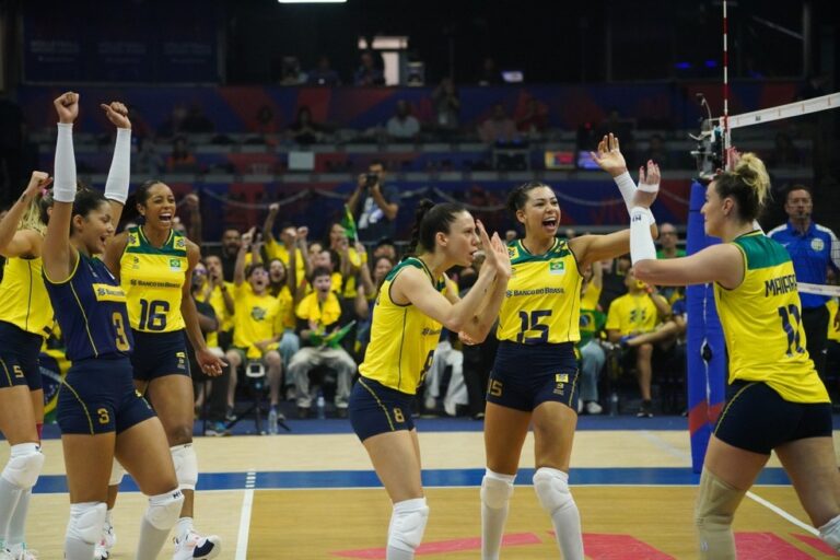 LIGA DAS NAÇÕES DE VÔLEI FEMININO DE 2023. BRASIL. ALEMANHA.
