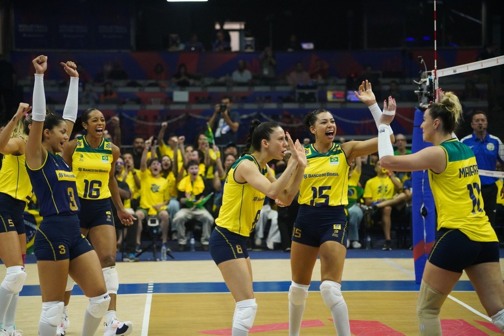 LIGA DAS NAÇÕES DE VÔLEI FEMININO DE 2023. BRASIL. ALEMANHA.