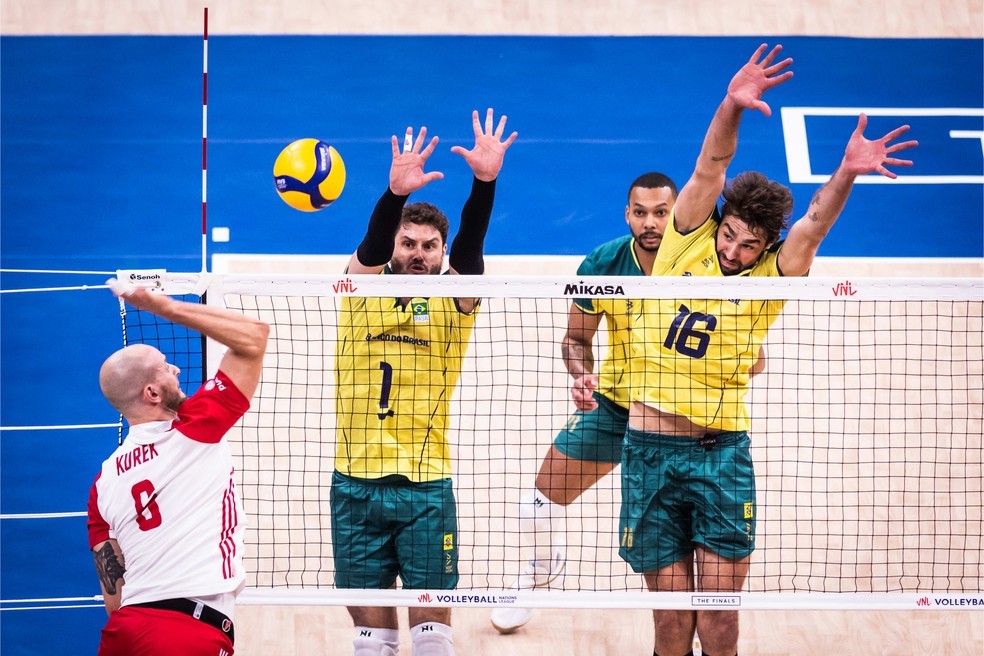 LIGA DAS NAÇÕES de 2023. MASCULINO. VÔLEI. POLÔNIA. CLASSIFICADA. BRASIL. ELIMINADO. QUARTAS DE FINAL. JOGO ÚNICO. SEMIFINAL. JAPÃO. POLÔNIA. ESTADOS UNIDOS. ITÁLIA.