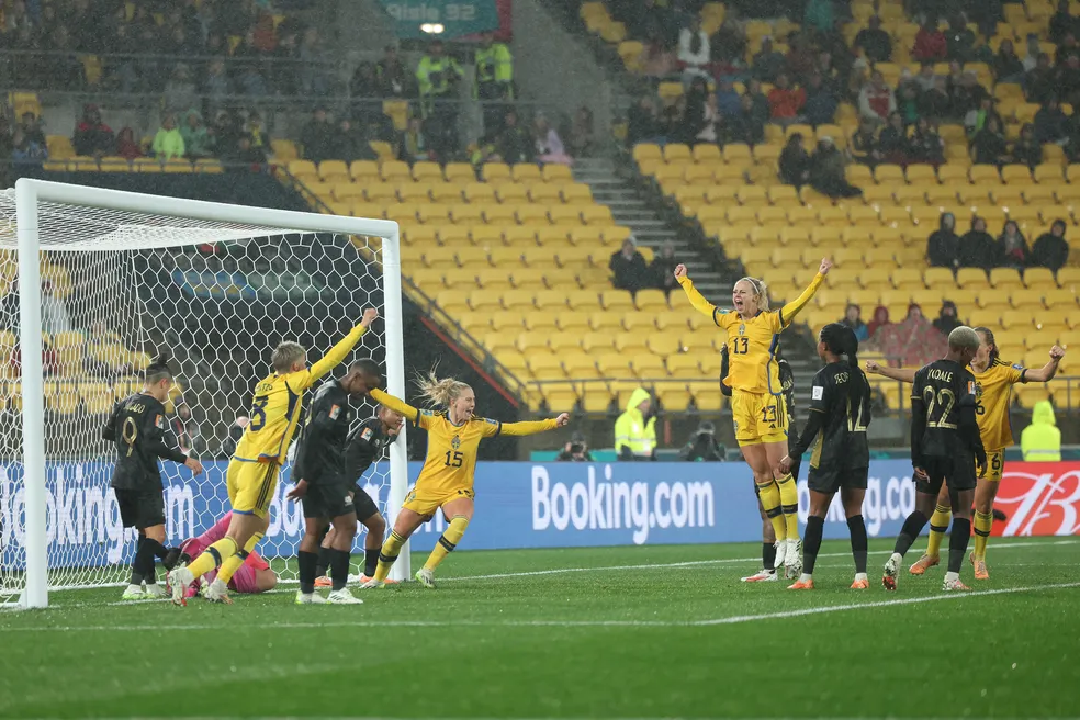 COPA DO MUNDO FEMININA DE 2023. PRIMEIRA FASE. PRIMEIRA RODADA. SUÉCIA. ÁFRICA DO SUL. GRUPO G.
