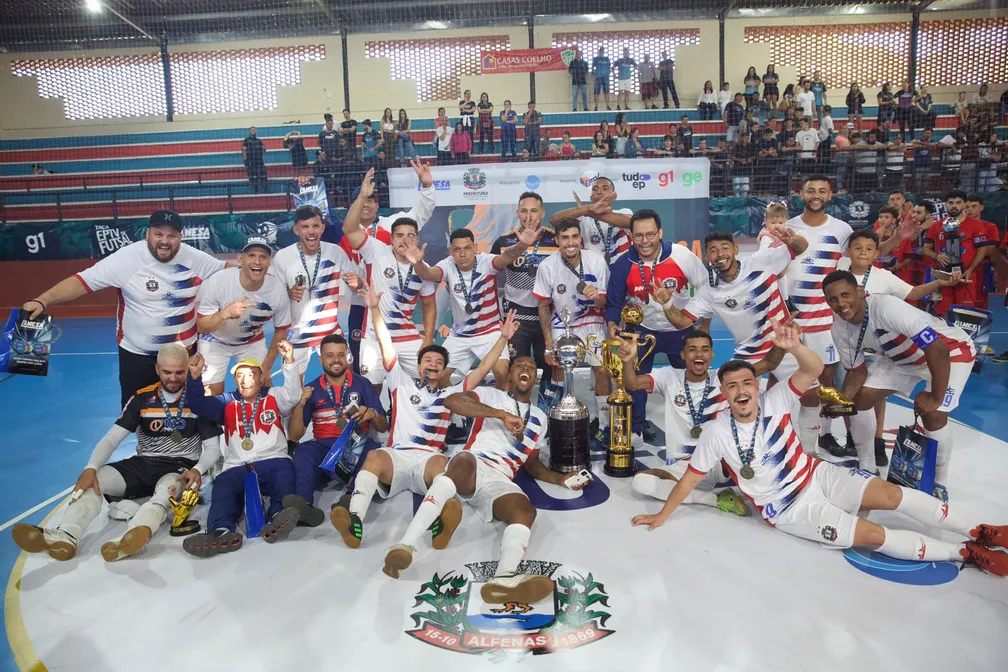 FINAL DA TAÇA EPTV DE FUTSAL SUL DE MINAS. JOGO ÚNIO. PARTIDA ÚNICA. ALFENAS-MG. BICAMPEÃO. 2010. 2023. MONTE SANTO DE MINAS-MG. VICE-CAMPEÃO.
