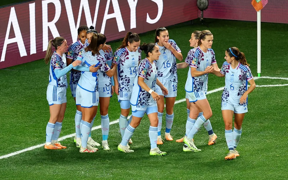 COPA DO MUNDO DE FUTEBOL FEMININO DE 2023. OITAVAS DE FINAL. JOGO ÚNICO. PARTIDA ÚNICA. ESPANHA. CLASSIFICADA. SUÍÇA. ELIMINADA.
