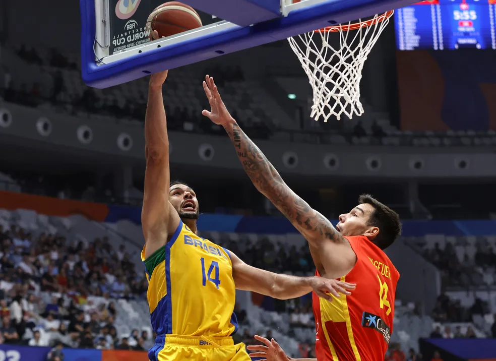 COPA DO MUNDO DE BASQUETE. PRIMEIRA FASE. FASE F=DE GRUPOS. BRASIL. ESPANHA. SEGUNDA RODADA. GRUPO G.