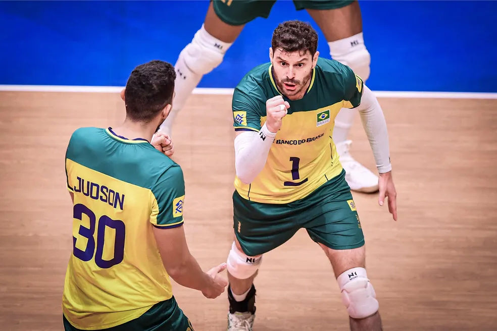 SUL-AMERICANO DE 2023. VÔLEI MASCULINO. PRIMEIRA FASE. BRASIL. PERU.