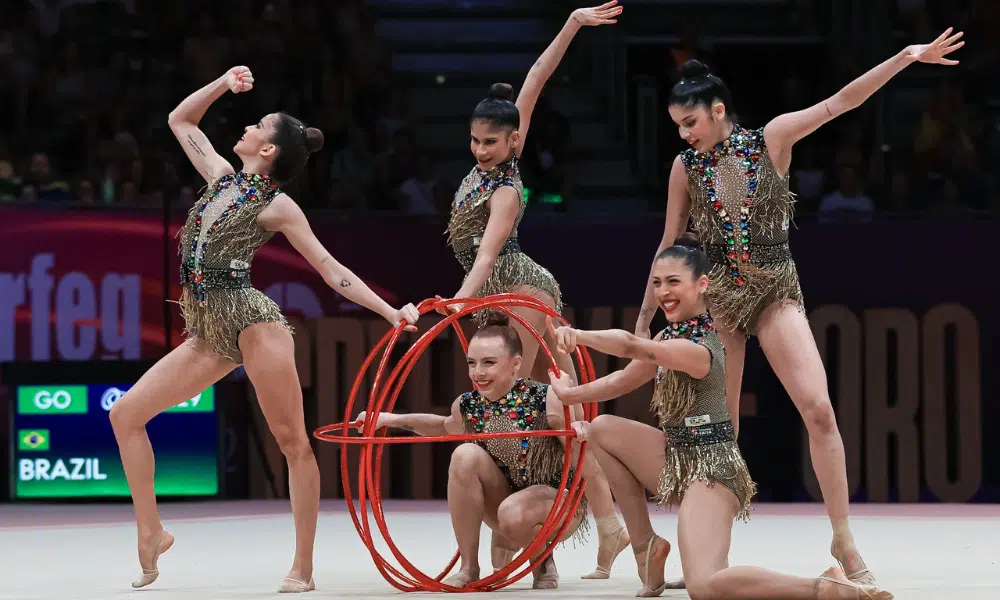 GINÁSTICA RÍTMICA. BRASIL. CLASSIFICADO. JOGOS OLÍMPICOS DE 2024. PARIS. FRANÇA.