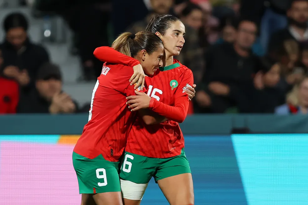 COPA DO MUNDO DE FUTEBOL FEMININO DE 2023. PRIMEIRA FASE. TERCEIRA RODADA. FASE DE GRUPOS. GRUPO H. COLÔMBIA. PRIMEIRA COLOCADA. CLASSIFICADA. 6 PONTOS. 2 VITÓRIAS. +2 GOLS DE SALDO. MARROCOS. SEGUNDA COLOCADA. CLASSIFICADA. 6 PONTOS. 2 VITÓRIAS. -4 GOLS DE SALDO. ALEMANHA. TERCEIRA COLOCADA. 4 PONTOS. ELIMINADA. COREIA DO SUL. QUARTA COLOCADA. 1 PONTO. ELIMINADA.