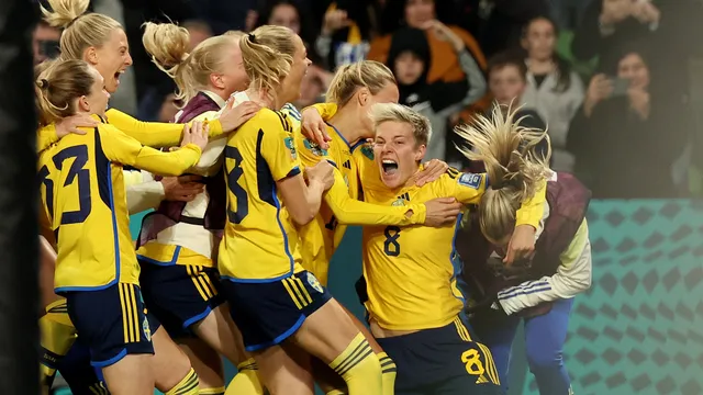 COPA DO MUNDO DE FUTEBOL FEMININO DE 2023. OITAVAS DE FINAL. JOGO ÚNICO. PARTIDA ÚNICA. SUÉCIA. CLASSIFICADA. ESTADOS UNIDOS. ELIMINADA. QUARTAS DE FINAL. JAPÃO. SUÉCIA. JOGO ÚNICO. PARTIDA ÚNICA.