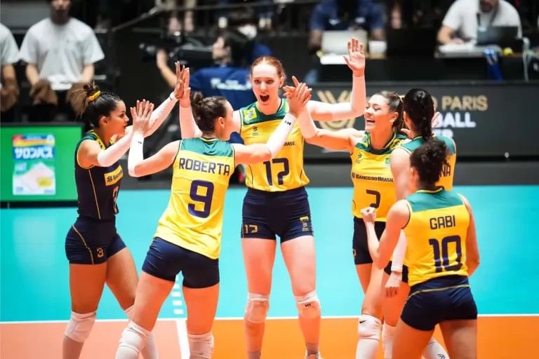 PRÉ-OLÍMPICO DE VÔLEI FEMININO DE 2023. SÉTIMO RODADA. GRUPO B. BRASIL. CLASSIFICADO PARA OS JOGOS OLÍMPICOS DE PARIS EM 2024. JAPÃO.